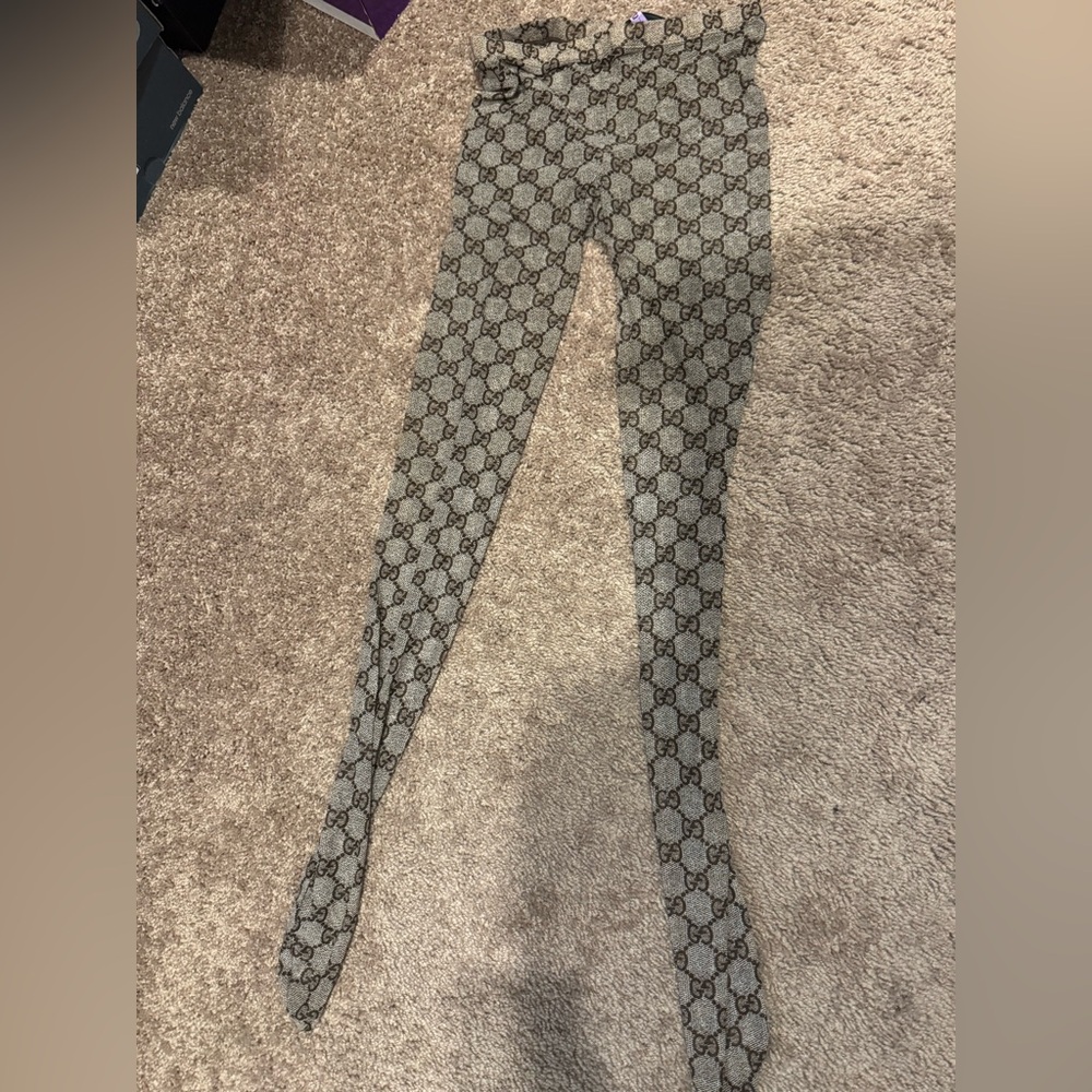 Gucci Monogram Patterned Leggings